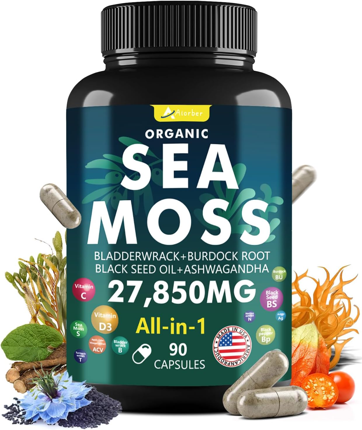 advanced-sea-moss-capsules-with-black-seed-oil-ahwagandha-ginger-vitamin-c---wildcrafted-blend-of-sea-moss-bladderwrack-elderberry---90-tablets-1