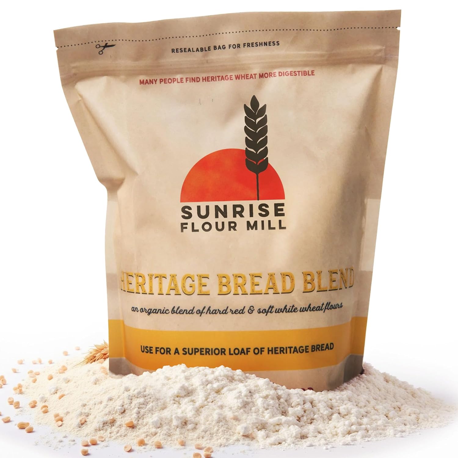 5-lb-sunrise-flour-mill-organic-heritage-bread-flour-blend---high-protein-easy-to-digest-unbleached-flour-for-superior-baking-1