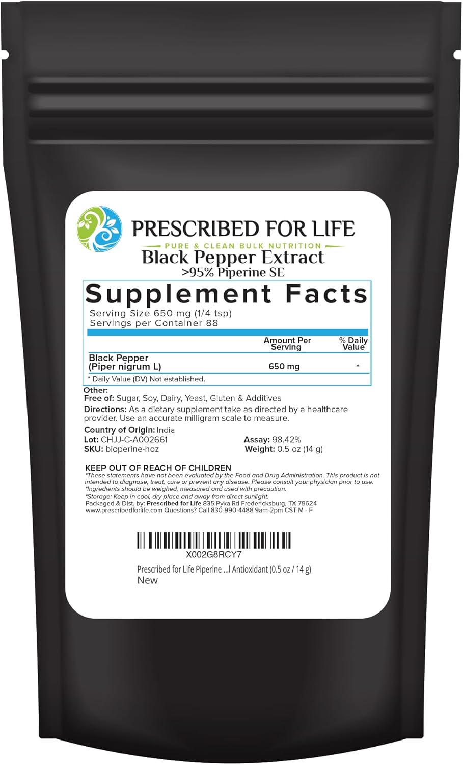 premium-95-piperine-powder---enhances-nutrient-absorption---gluten-free-vegan---non-gmo---natural-antioxidant---05oz-14g-1