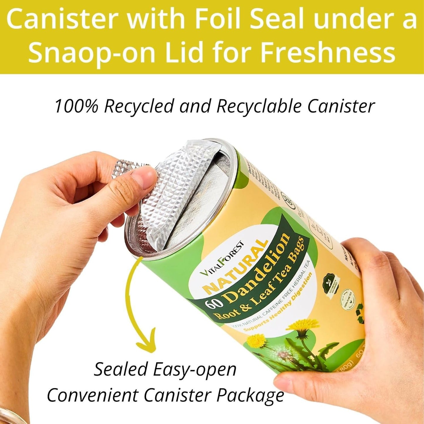vitalforest-natural-dandelion-tea-bags---60-bags-3g-each---caffeine-free-herbal-tea-with-dandelion-leaf-and-root---eco-friendly-corn-fiber-bags---diente-de-leon-health-herb---635oz-3