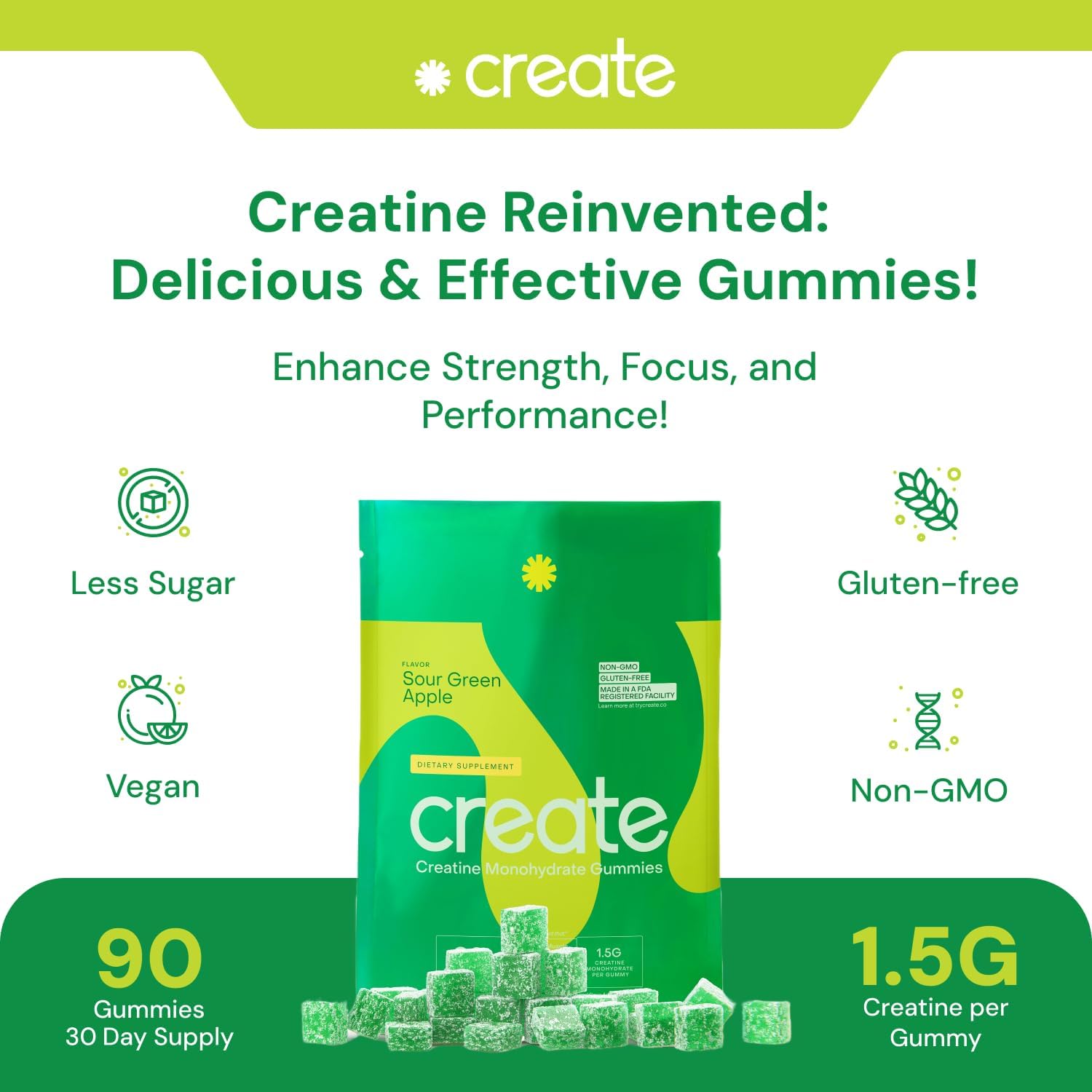 vegan-creatine-gummies---boost-focus-strength-endurance---15g-creatine-per-gummy---sour-green-apple-flavor---gluten-free-non-gmo---90-count-3