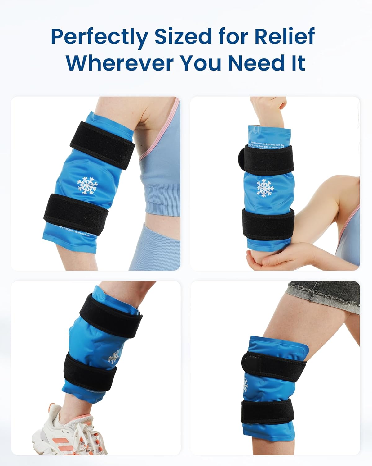 Reusable Gel Ice Wrap for Knee Pain Relief - Cold Compress Therapy for Leg Injuries, Swelling, Arthritis, Meniscus Tear, Sports Injuries - Ideal for Knee Replacement Surgery - Espot.com.au