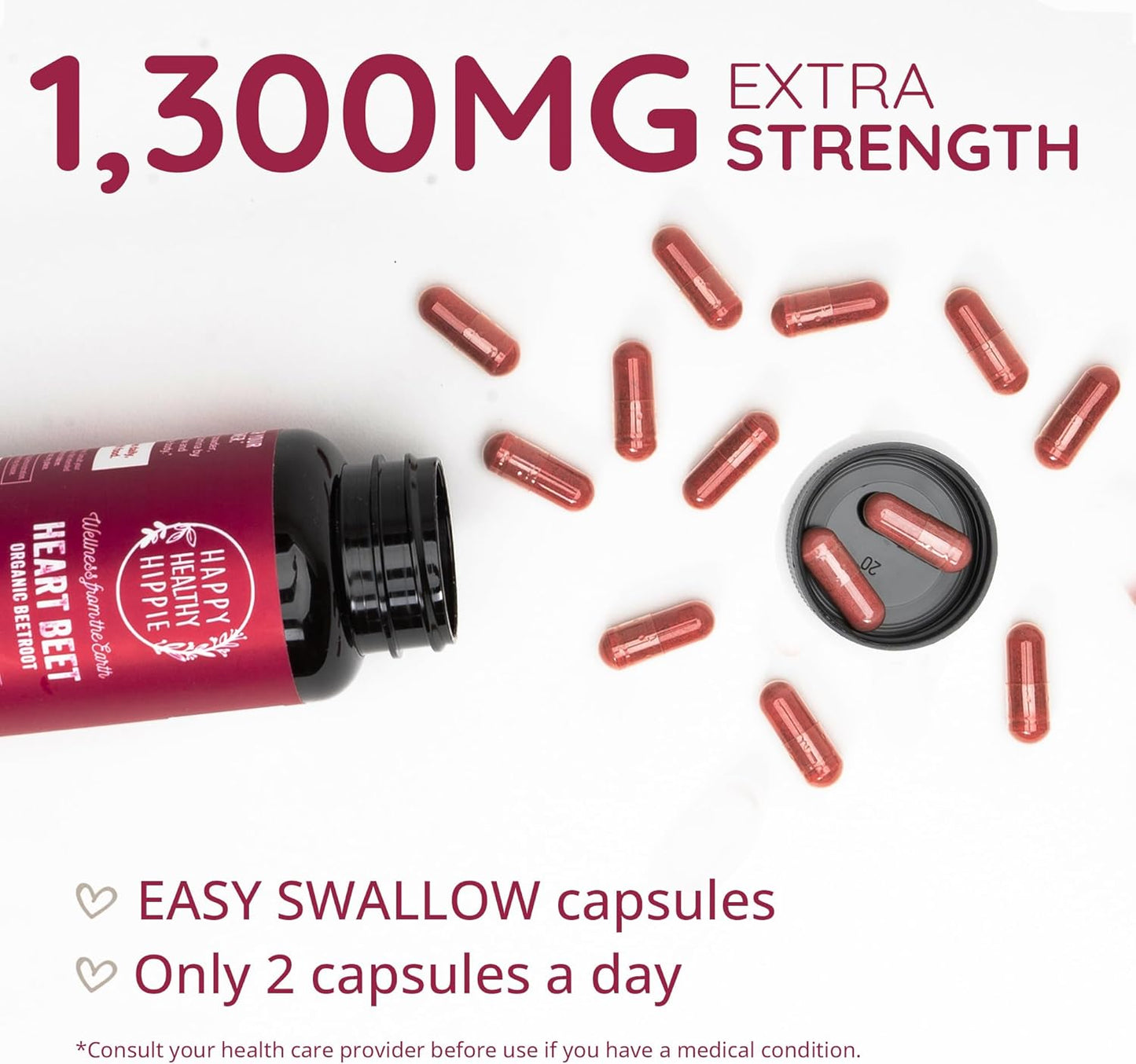 organic-beet-root-capsules-1300mg-superfood---blood-pressure-circulation-support---nitric-oxide-supplement-for-men-women---antioxidant-brain-food---vegan---60-ct-4