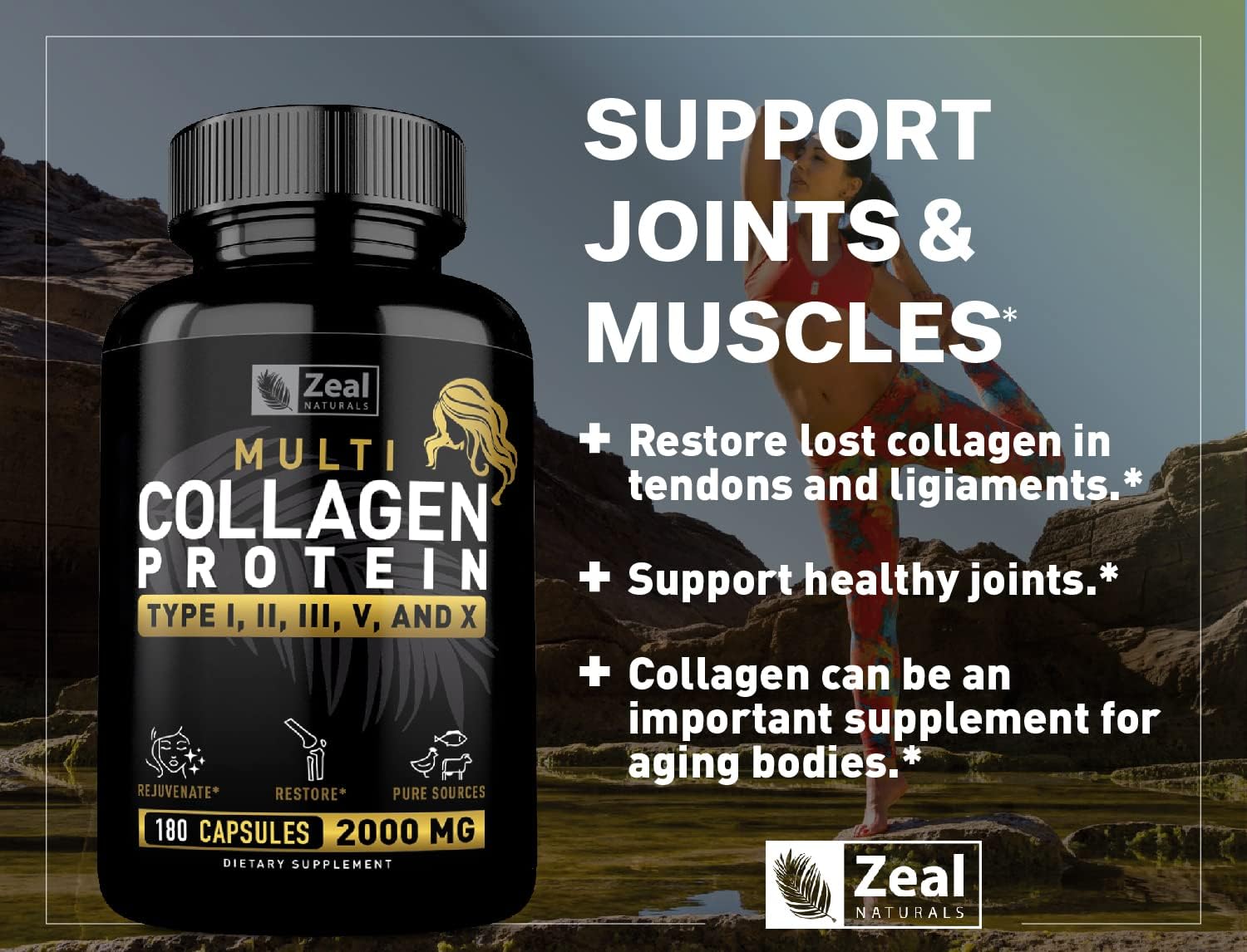 180-capsules-of-zeal-naturals-multi-collagen-peptides-pills---grass-fed-blend-for-hair-skin-nails-joints---type-i-ii-iii-v-x---womens-collagen-supplement-3