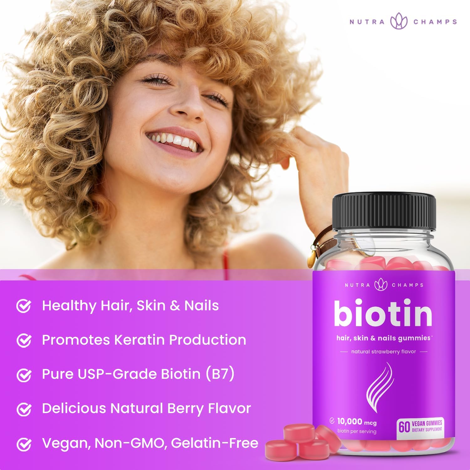 high-potency-nutrachamps-biotin-gummies-10000mcg-for-hair-skin-nails---hair-vitamins-for-women-men-kids---vegan-non-gmo-hair-health-supplement---5000mcg-per-gummy-3