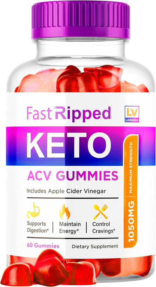 Fast Ripped Keto ACV Gummies - Advanced Weight Loss Supplement with 1050 MG - 1 Month Supply - Espot.com.au