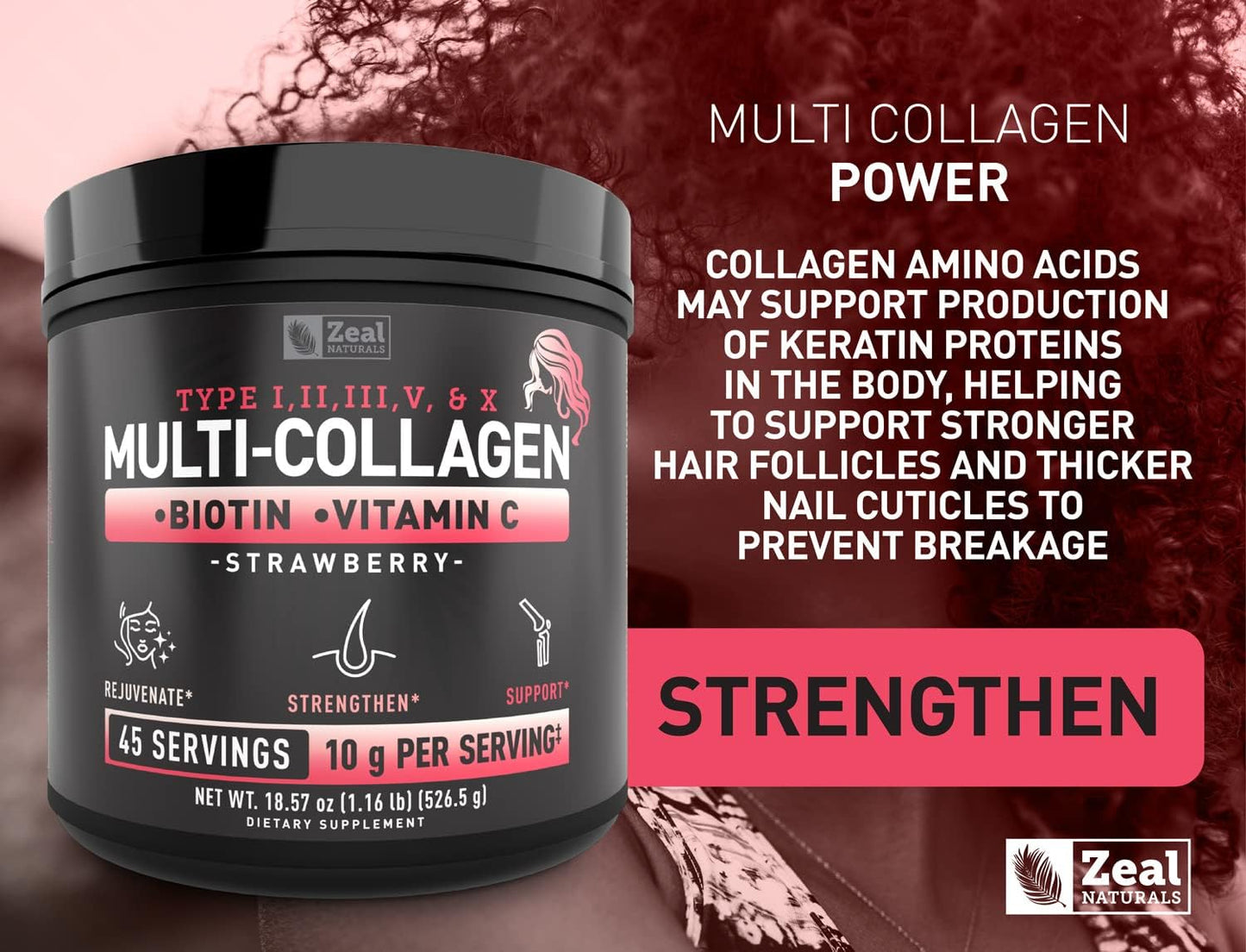 zeal-naturals-multi-collagen-peptides-protein-powder-with-vitamins-for-hair-skin-nails---marine-bovine-chicken-eggshell-strawberry---45-servings-5