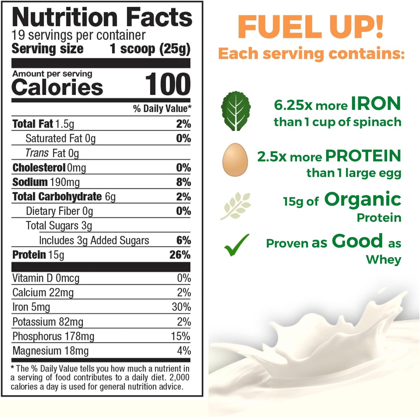 organic-vanilla-blast-pea-protein-powder---vegan-plant-based-low-carb-low-sugar-bcaa---1lb-pack-2