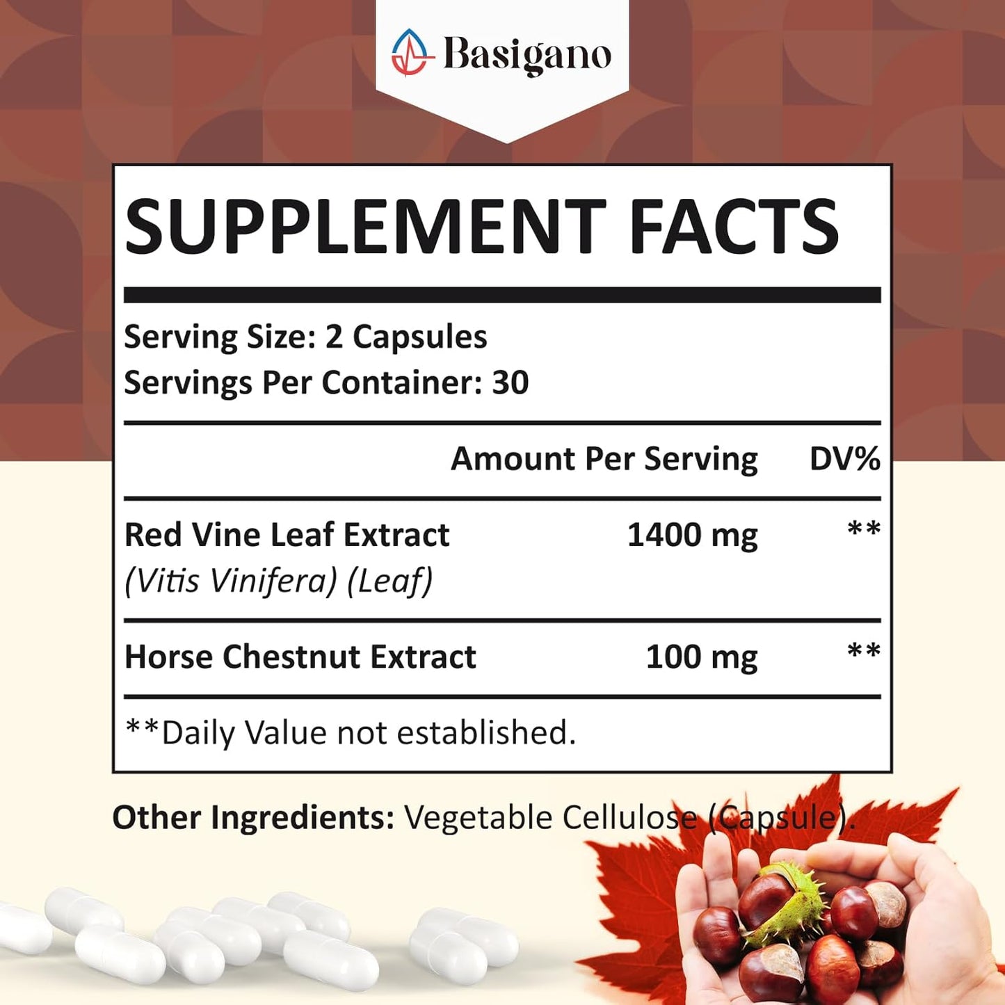 premium-basigano-red-vine-leaf-horse-chestnut-extract-capsules---1500mg-vitis-vinifera-supplement-for-healthy-veins-circulation-heart-skin---2-pack-2