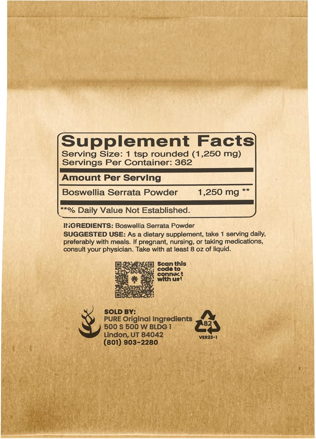 Organic Boswellia Serrata Extract Powder - 1lb Herbal Supplement, Non-GMO and Pure Ingredients - Espot.com.au