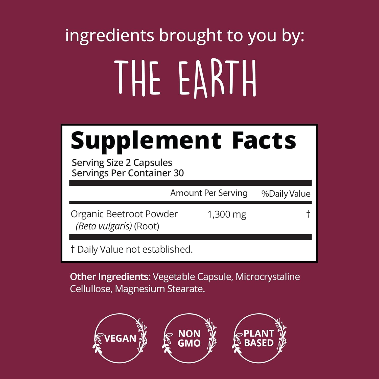 organic-beet-root-capsules-1300mg-superfood---blood-pressure-circulation-support---nitric-oxide-supplement-for-men-women---antioxidant-brain-food---vegan---60-ct-5