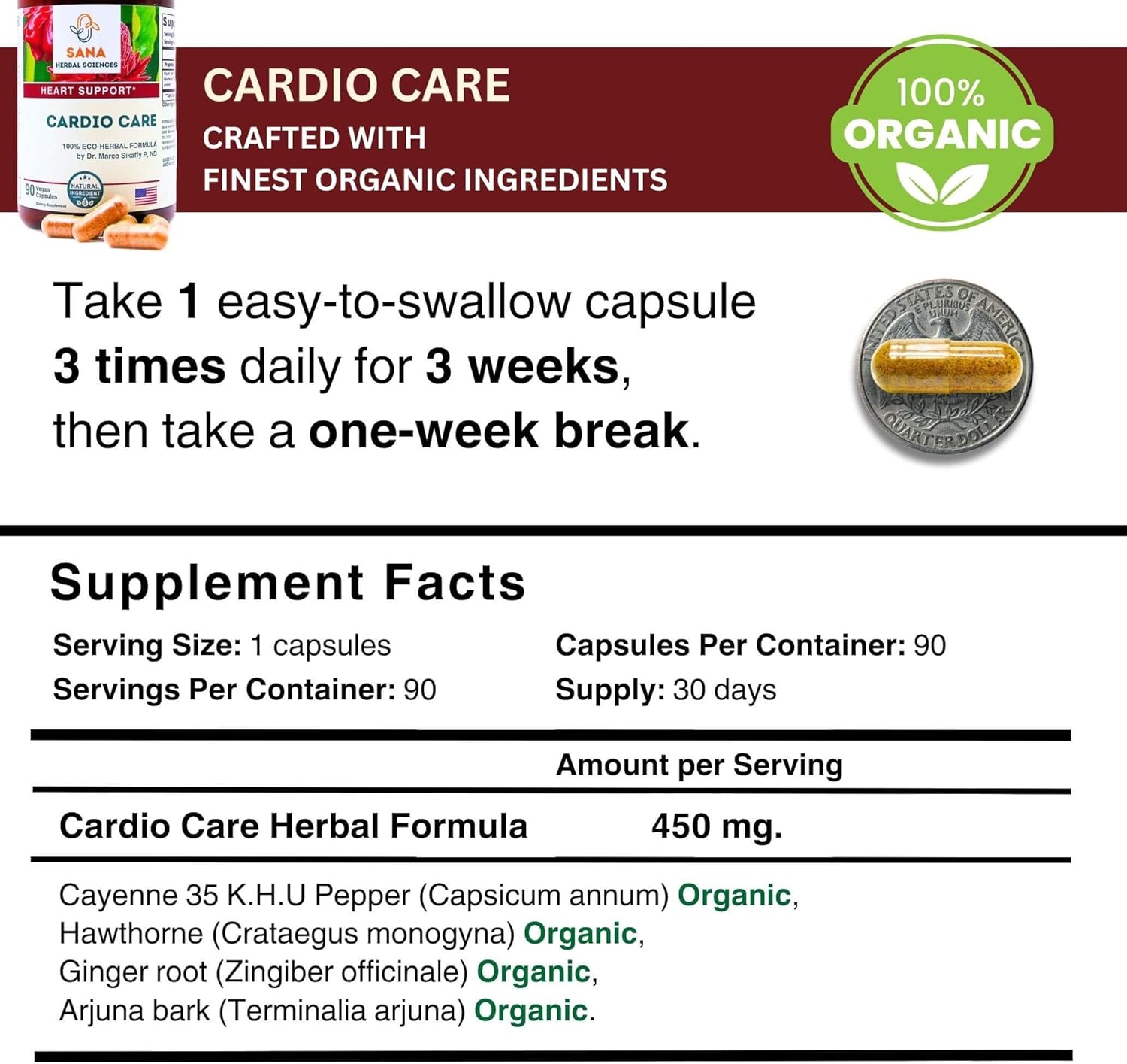 Organic 15-Day Full Body Detox Supplement with Liver Cleanse & Artery Plaque Removal - Dr. Marco Sikaffy's All-Natural Wellness Formula - Easy-to-Swallow Capsules for Colon Cleanse - Espot.com.au