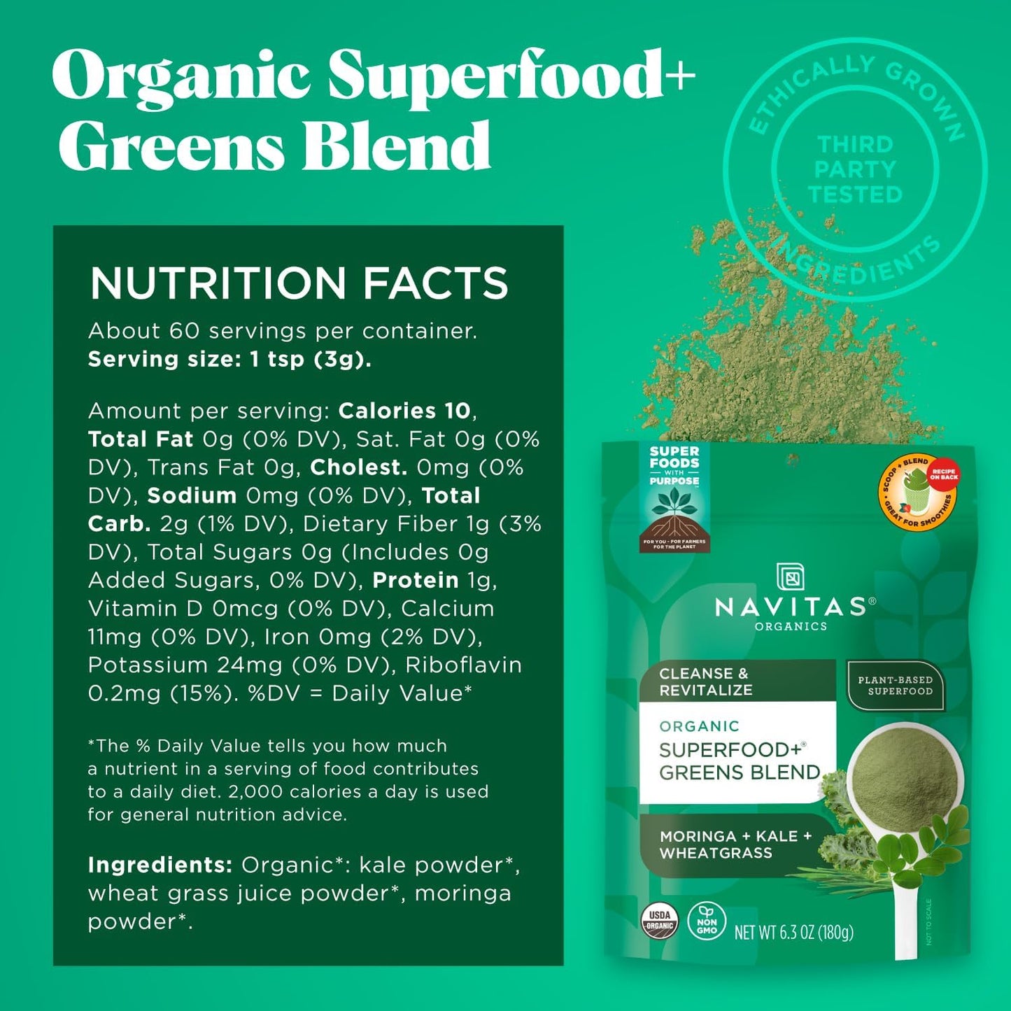 organic-superfood-greens-blend-for-detox-support---63oz-bag-30-servings---moringa-kale-wheatgrass---non-gmo-vegan-gluten-free---keto-paleo-friendly-3