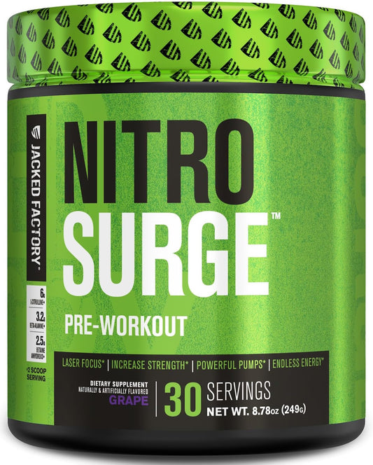 jacked-factory-nitrosurge-pre-workout-supplement---boost-energy-increase-strength-enhance-focus-pumps---nitric-oxide-booster-powerful-energy-powder---grape-flavor-30-servings-1