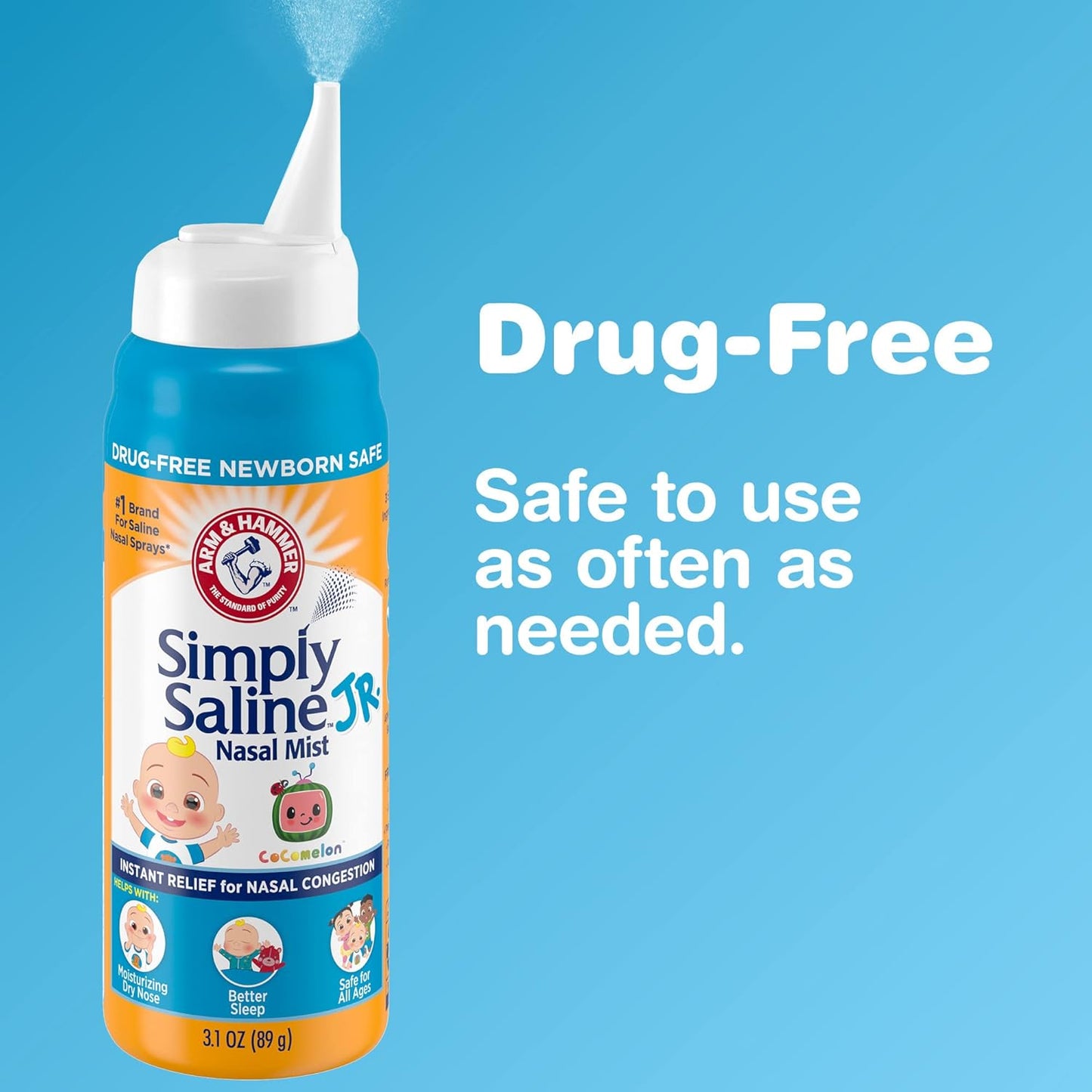 cocomelon-arm-hammer-simply-saline-jr-nasal-mist-16oz-spray---drug-free-newborn-safe---1-count-5