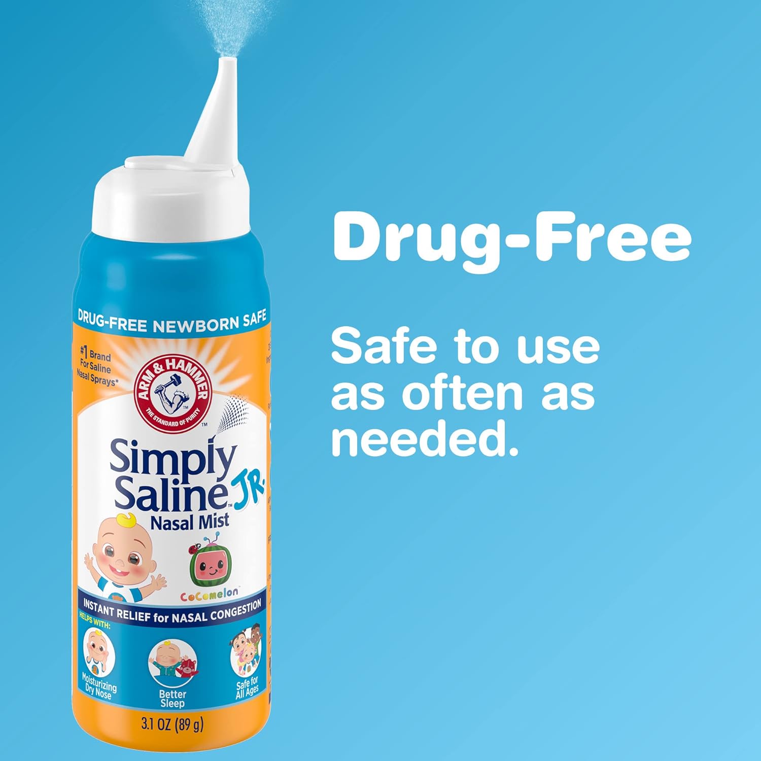 cocomelon-arm-hammer-simply-saline-jr-nasal-mist-16oz-spray---drug-free-newborn-safe---1-count-5