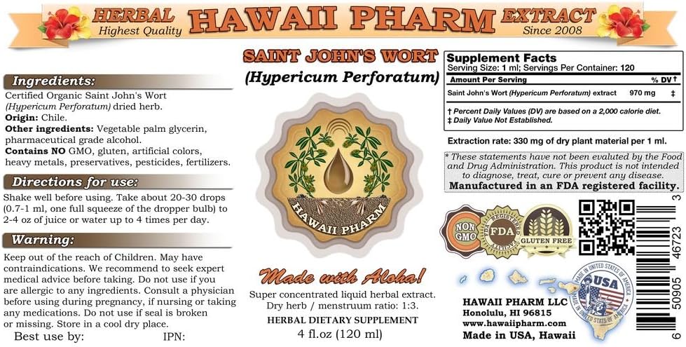 organic-saint-johns-wort-liquid-extract-tincture---4-oz-120ml---hawaii-pharm-2