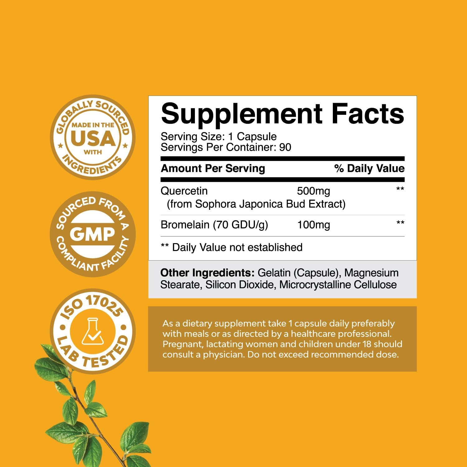 Bundle of Pure Zinc & Quercetin with Bromelain Supplements for Skin, Nail, & Joint Support - Immune Boost, Brain & Lung Health - Enhances Focus & Overall Wellness - Espot.com.au