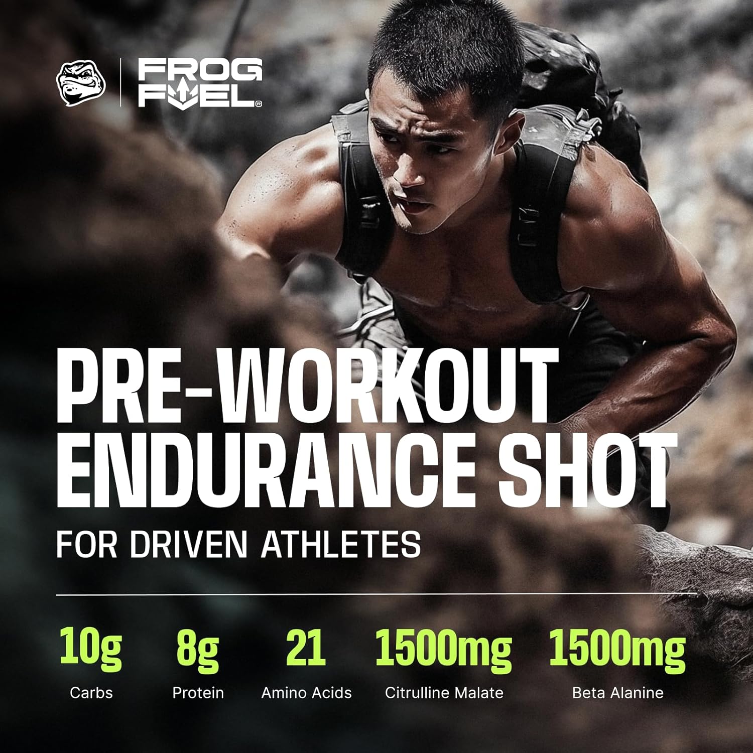 Ultra Pre Workout Energy Gel Shots with Beta Alanine, Electrolytes, Protein, Collagen - Berry Flavor, 24 Pack - Espot.com.au