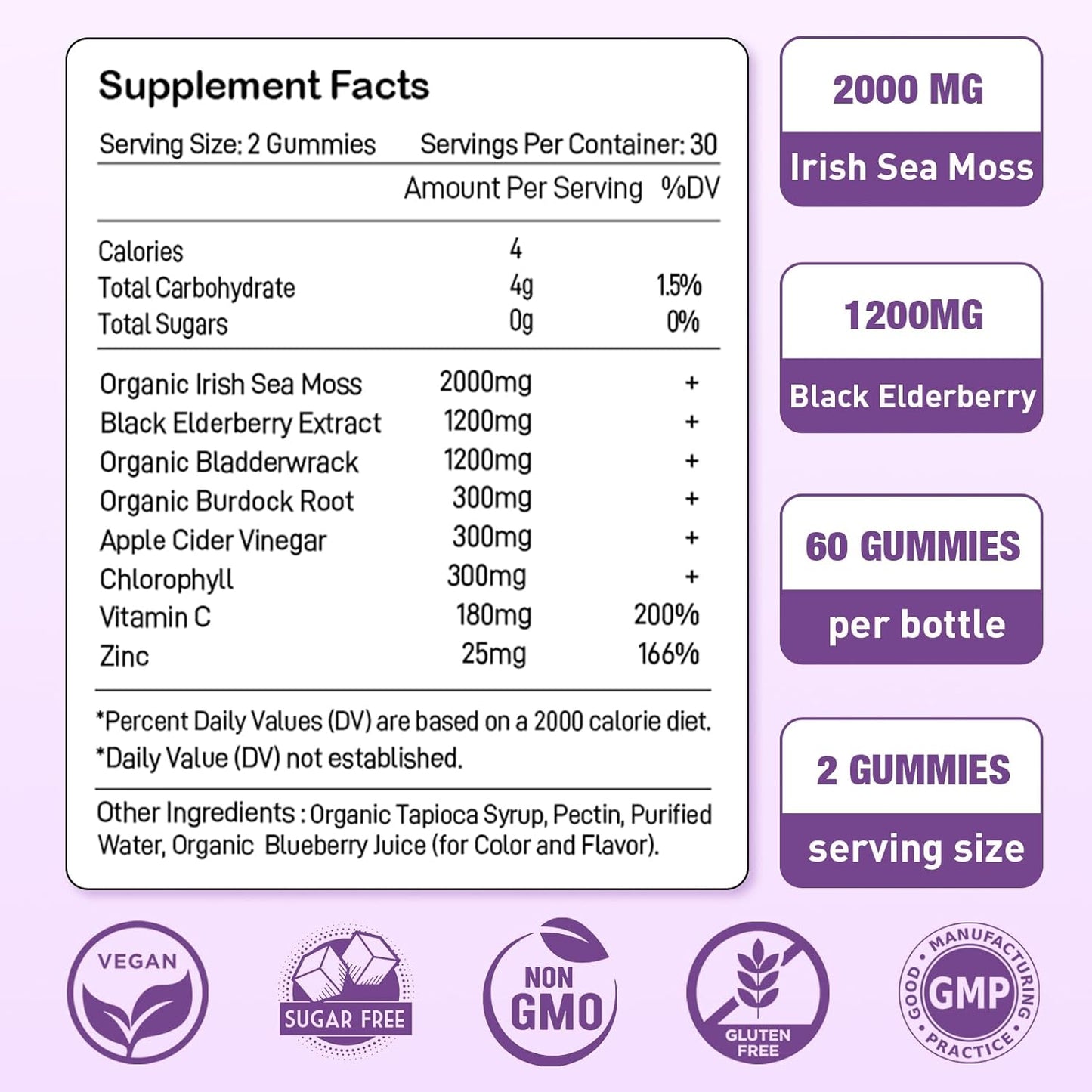 2-pack-irish-sea-moss-gummies-with-elderberry-bladderwrack-burdock-and-chlorophyll---blueberry-flavored-gummies-for-digestion-skin-hair-and-immunity---suitable-for-adults-kids-women-and-men---120-gummies-2
