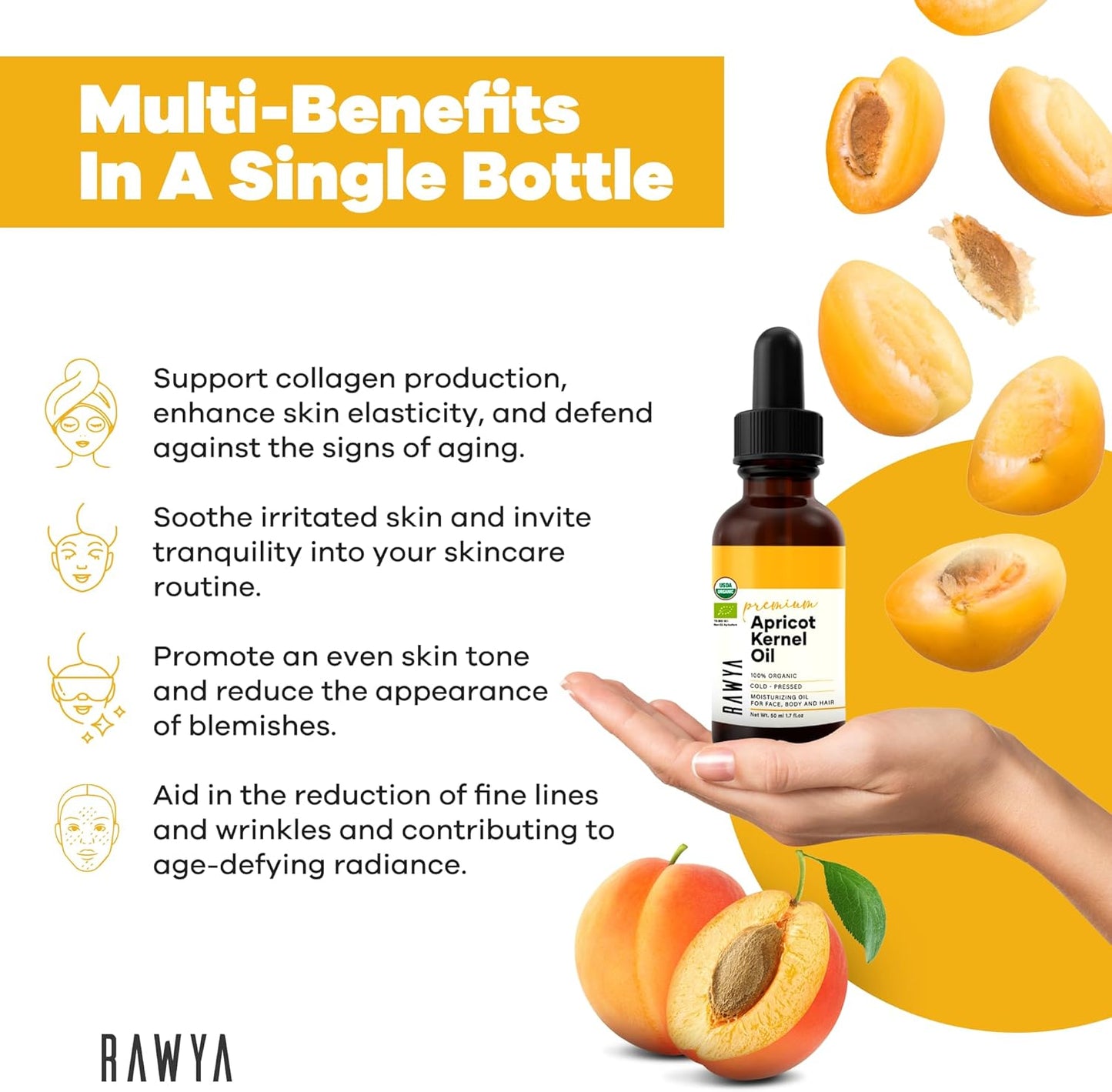 usda-organic-apricot-seed-oil-17-oz---cold-pressed-non-gmo-vegan-moisturizer-for-aromatherapy-and-massage---glass-bottle-kosher-7