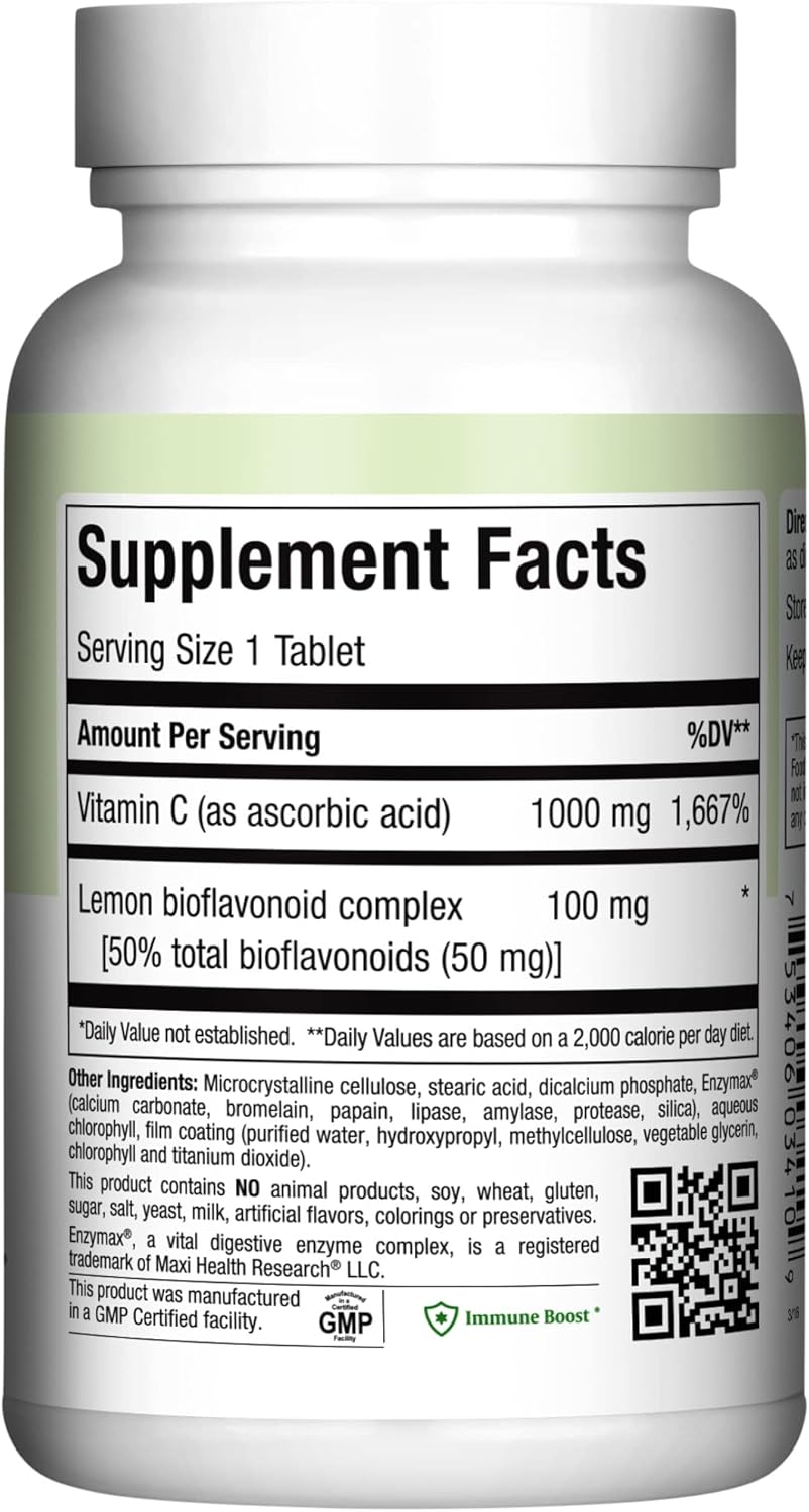 100-count-maxi-health-vitamin-c-tablets---1000mg-ultra-high-absorption-formula-for-immune-support---gluten-free-non-gmo-dietary-supplement---kosher-certified-2