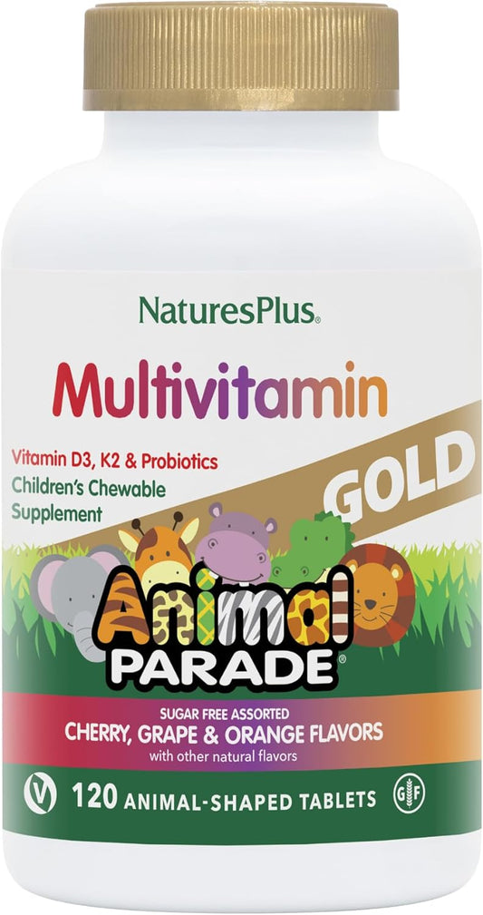 natures-plus-animal-parade-gold-childrens-multivitamin---assorted-fruit-flavors---120-chewable-tablets---vegetarian-gluten-free---60-servings-1