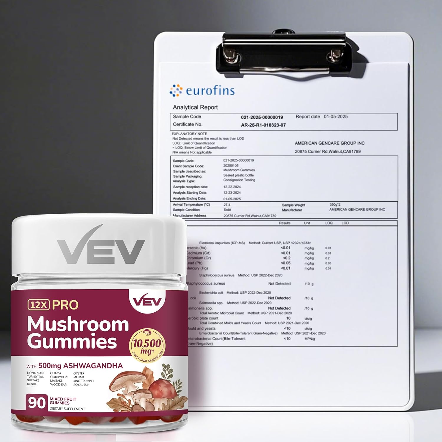 vev-mushroom-gummies-for-adults---12x-mushroom-supplement-with-lions-mane-reishi-cordyceps-turkey-tail-and-ashwagandha---90-vegan-gummies---immune-support-and-stress-relief-6