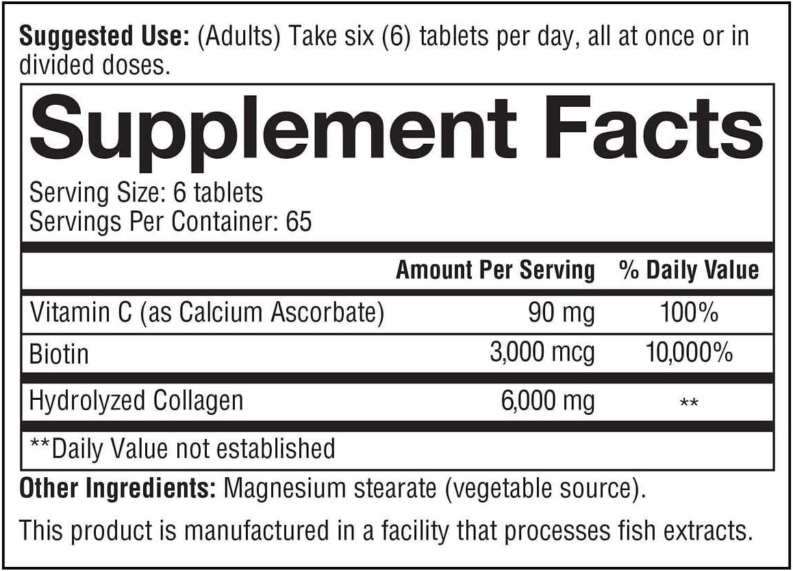 youtheory-collagen-plus-biotin-1170-tablets---3-pack---hair-skin-nail-supplement---anti-aging-support---joint-health---hydrolyzed-collagen-biotin-formula-3