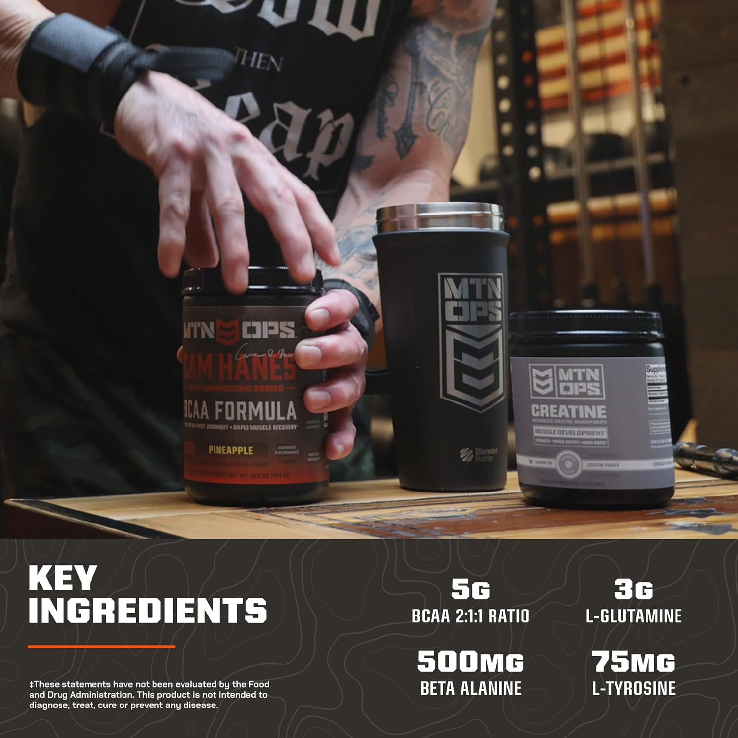 mtn-ops-bcaa-powder-30-serving-tub-tropical-punch-flavor---cameron-hanes-keep-hammering-series---amino-acids-supplement-for-muscle-recovery-repair-4