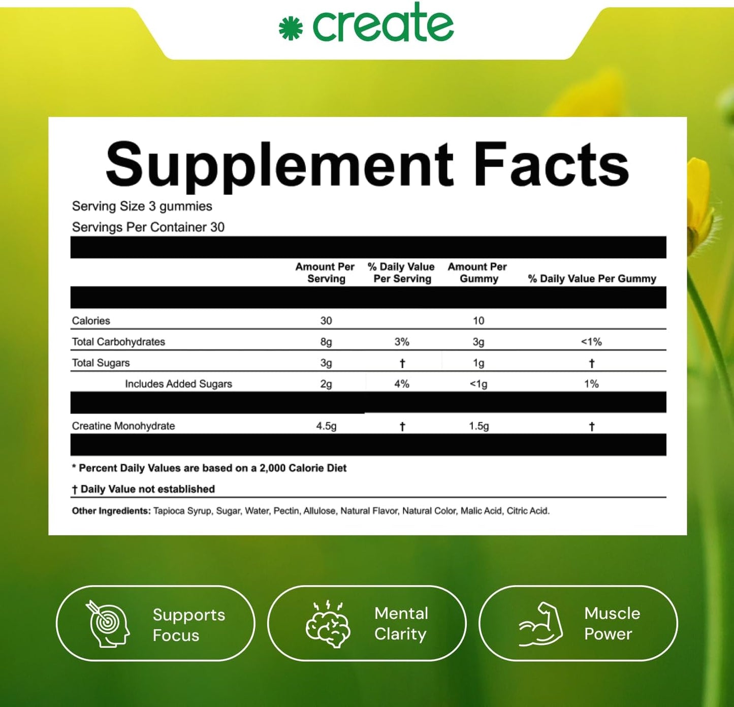 vegan-creatine-gummies---boost-focus-strength-endurance---15g-creatine-per-gummy---sour-green-apple-flavor---gluten-free-non-gmo---90-count-6