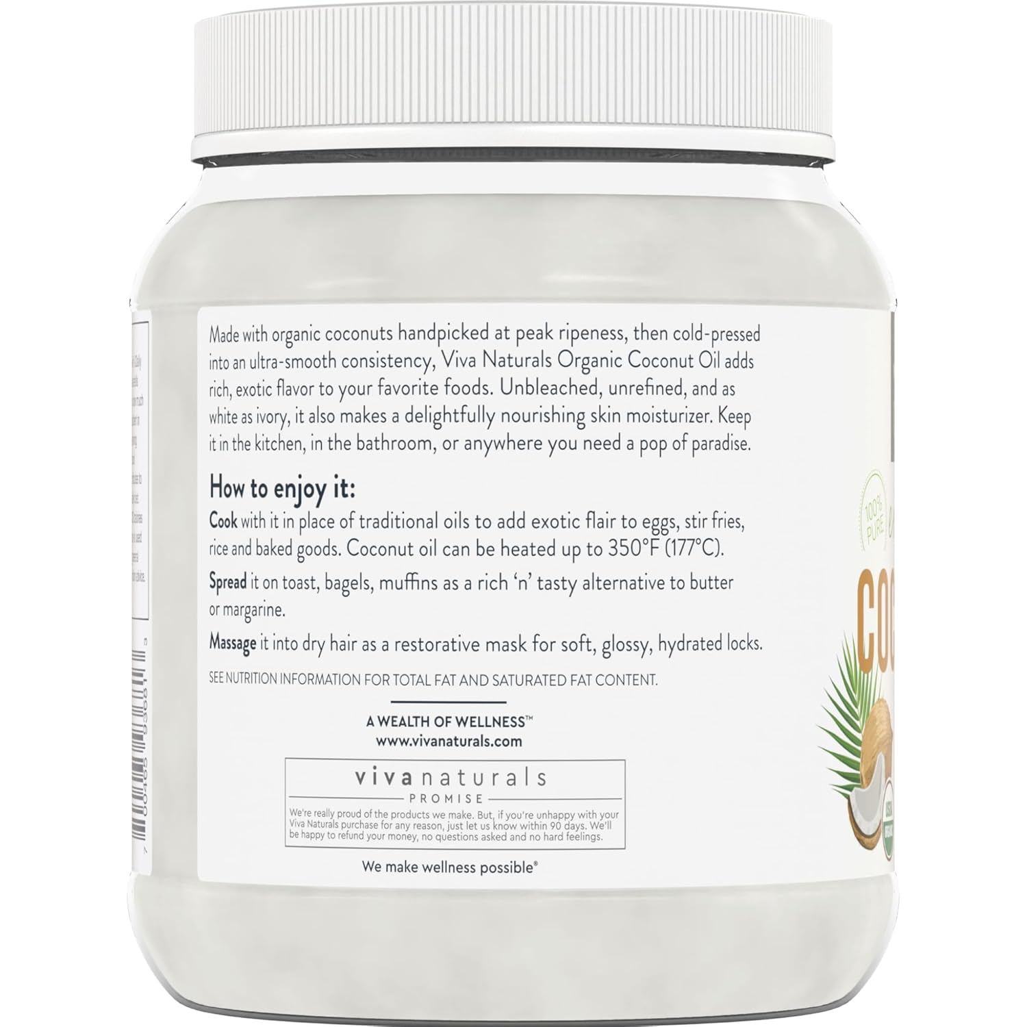 organic-unrefined-coconut-oil-cold-pressed-extra-virgin-usda-certified-non-gmo-cooking-oil---ideal-hair-and-skin-oil---54-fl-oz-8