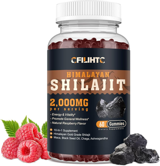 organic-shilajit-gummies-2000mg-with-85-trace-minerals---pure-himalayan-resin-for-energy-immunity-ashwagandha-maca-black-seed-oil-sugar-free-raspberry---men-women-60ct-1
