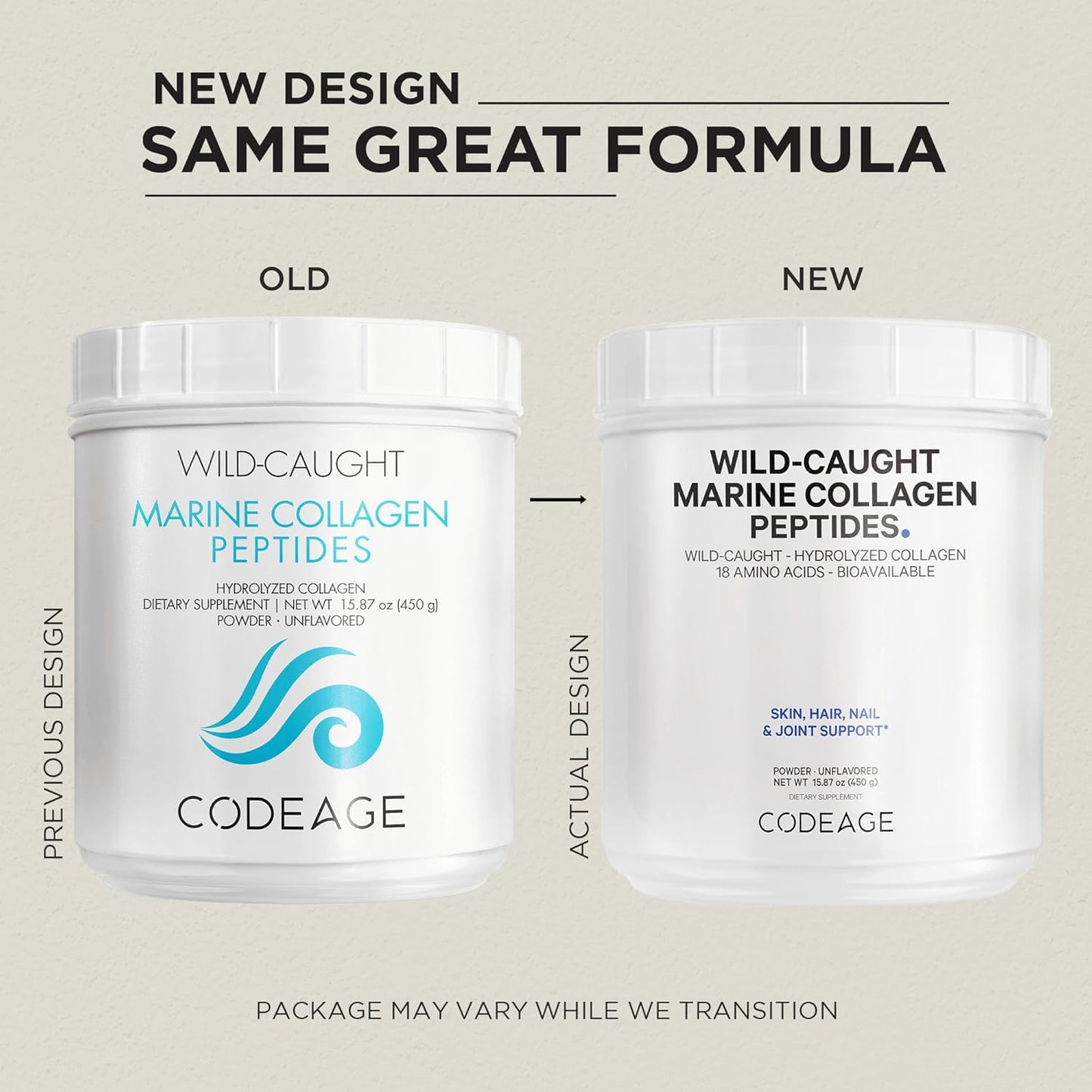 wild-caught-hydrolyzed-fish-collagen-peptides-powder---type-1-3-protein-supplement-for-skin-hair-nails---amino-acids---paleo-friendly---non-gmo---1587-oz-3