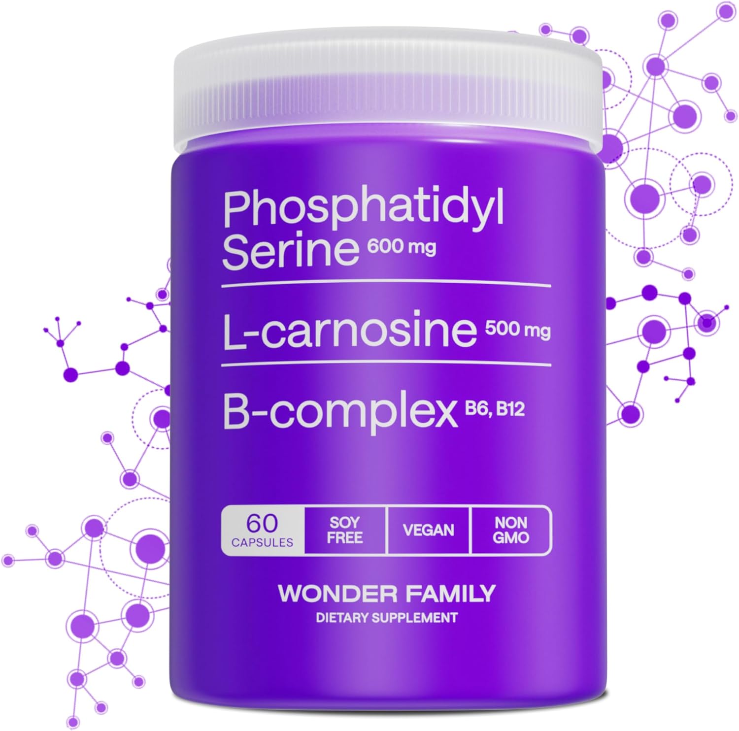 600mg-phosphatidylserine-l-carnosine-supplement-for-improved-brain-function---natural-brain-food-alternative-to-phosphatidylcholine-pills---made-from-sunflower-lecithin---wonder-family-formula-1