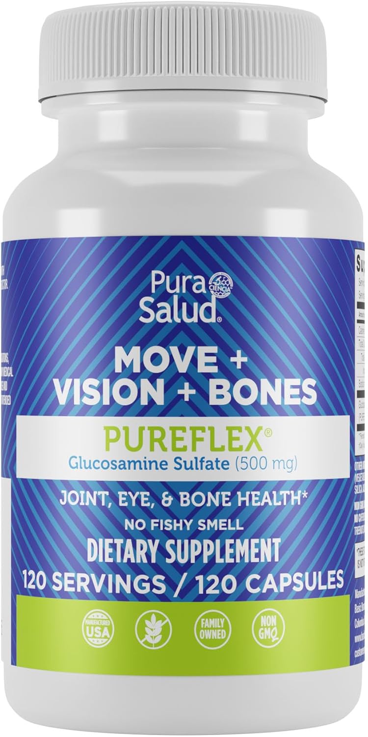 pureflex-glucosamine-sulfate-500mg---120-count---joint-health-support-supplement-by-basic-brands-pura-salud-1