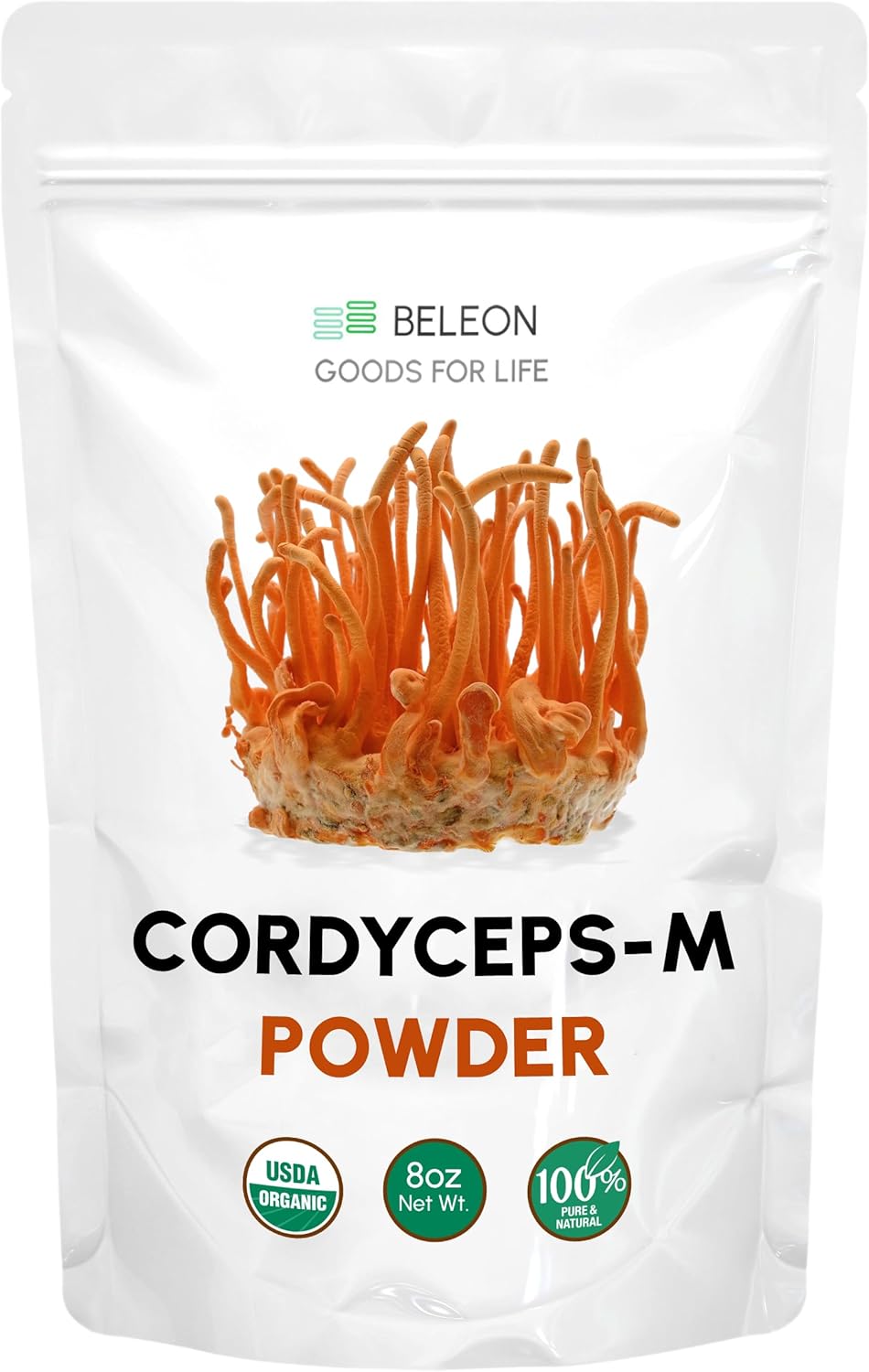 organic-cordyceps-militaris-powder-8-oz---pure-supplement-for-immune-support-rich-in-polysaccharides---beleon-goods-for-life-1