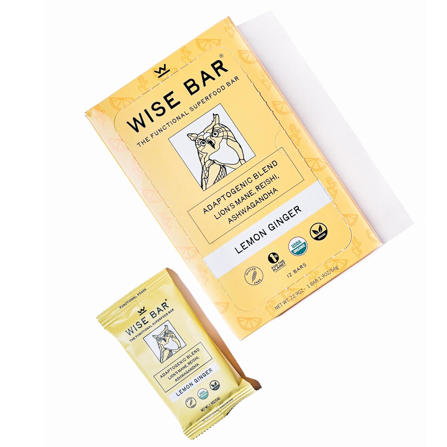 organic-vegan-adaptogen-mushroom-nutrition-bars-with-reishi-lions-mane-ashwagandha---lemon-ginger-flavor-12-count---gluten-free-immunity-support-5