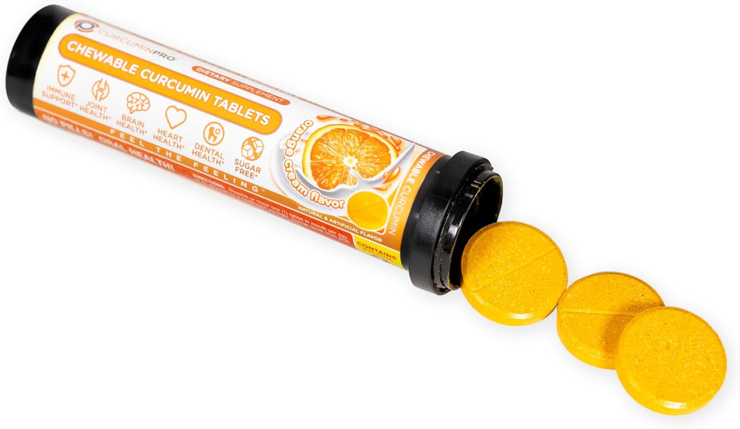 organic-turmeric-curcumin-chewable-tablets-for-movement-support---18-count-orange-cream-flavor-sugar-free-biosoluble-formula-2