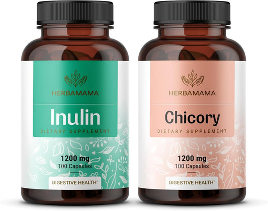 inulin-and-chicory-root-capsule-bundle---1200mg-fiber-1200mg-capsules---vegan-non-gmo---2-pack---herbamama-1