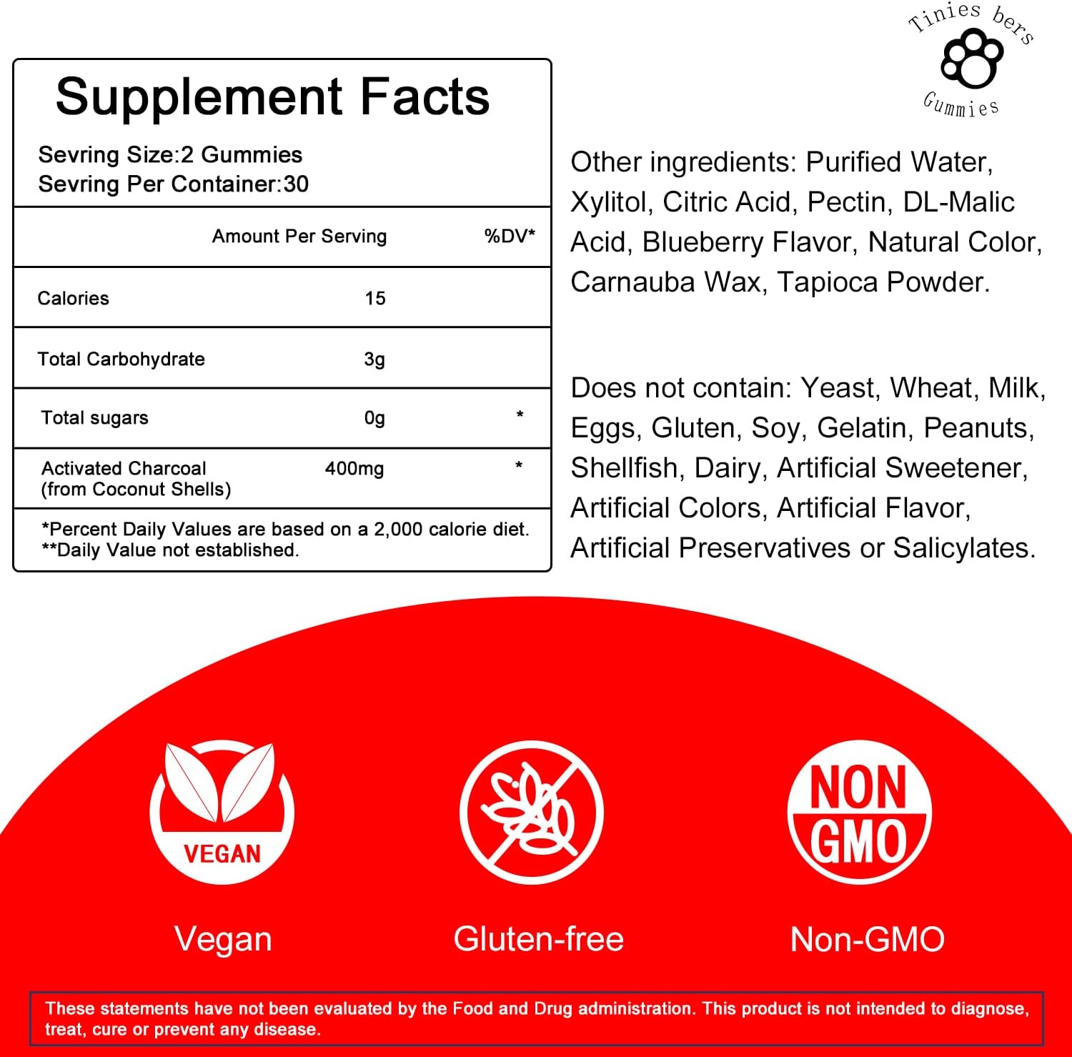activated-charcoal-gummies-sugar-free---400mg-supplements-for-detox-gut-oral-health---gas-relief---coconut-derived---gluten-free-non-gmo-vegan---pectin---60-count-2