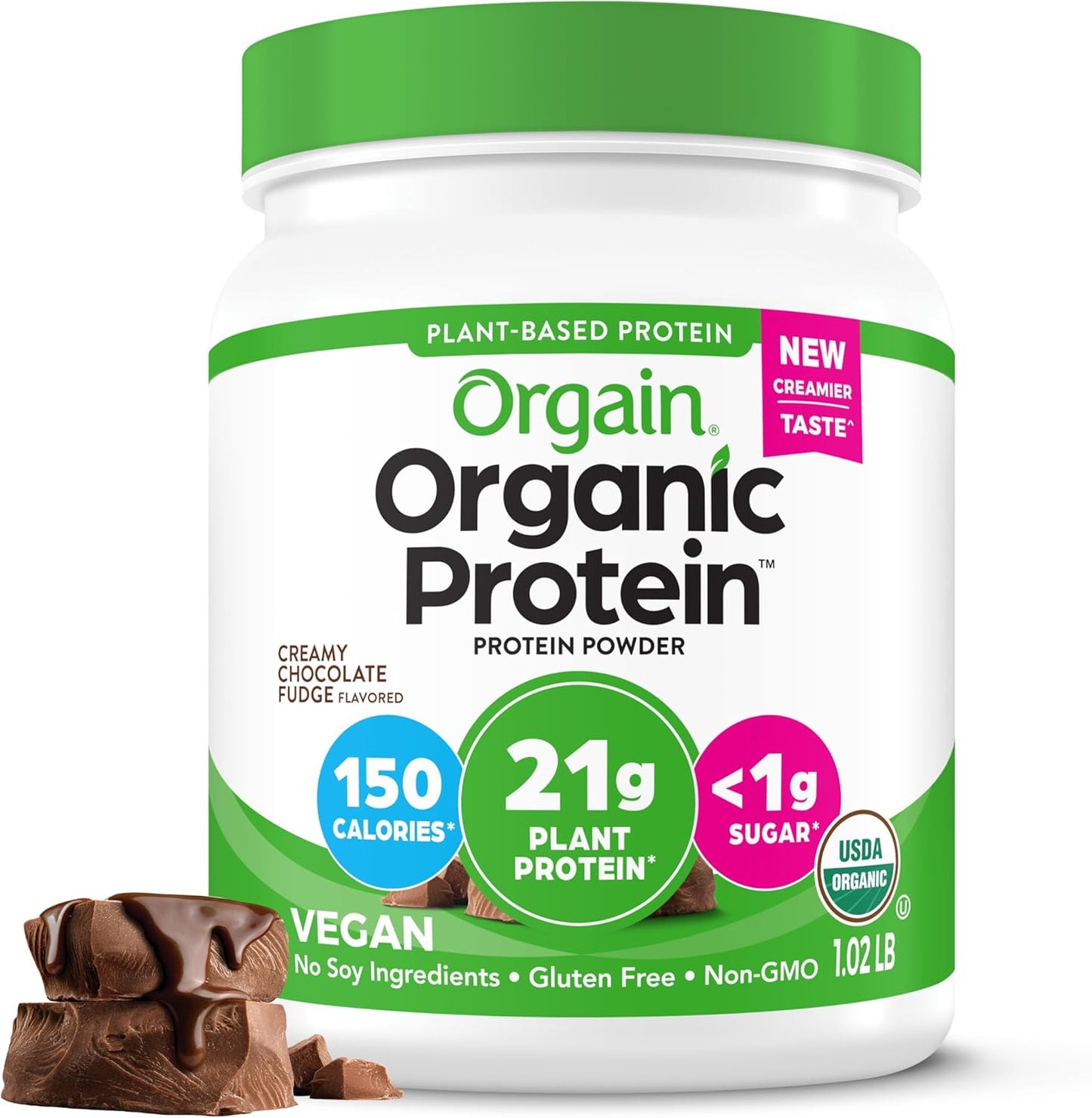 orgain-organic-vegan-protein-powder---creamy-chocolate-fudge-21g-plant-protein-7g-prebiotic-fiber-non-gmo-lactose-free-no-added-sugar---ideal-for-shakes-smoothies-102-lb-1