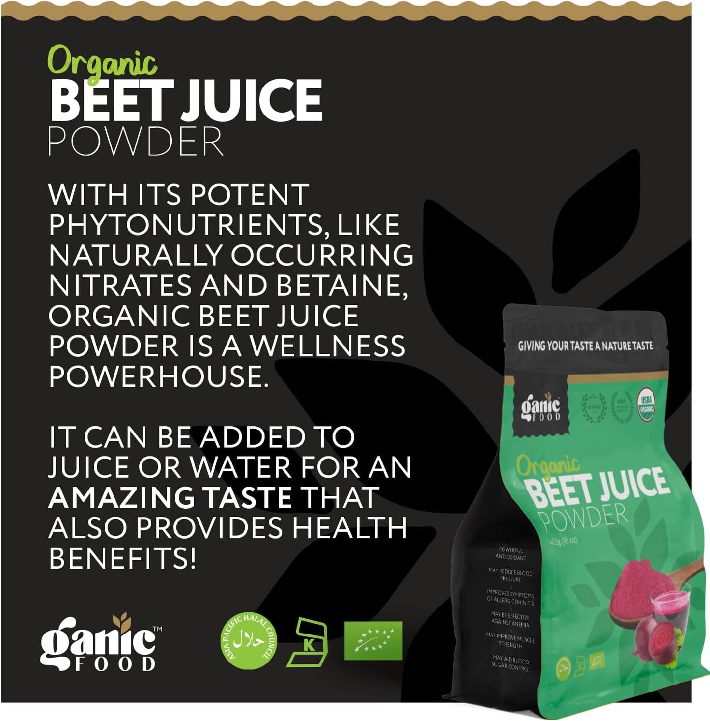 organic-beet-root-juice-powder---16-ounces-pure-ganic-food-supplement-4