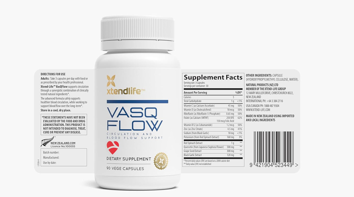 vasqflow-nitric-oxide-booster-supplement-with-red-spinach-extract-aged-garlic---supports-circulation-blood-flow-energy-heart-health-and-muscle---1-month-supply-90-count-2