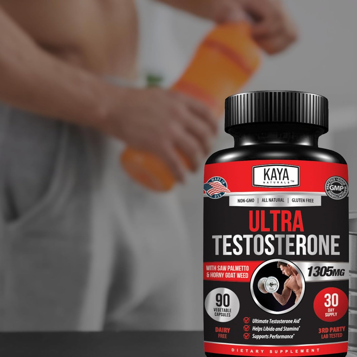 kaya-naturals-ultra-testosterone-booster-with-tongkat-ali-horny-goat-weed-tribulus---natural-workout-supplement-for-men---energy-stamina-strength---90-count-7
