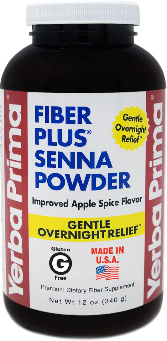 yerba-prima-fiber-plus-senna-powder-12-oz---apple-spice-flavor-gentle-overnight-relief-non-gmo-usa-made-stevia-sweetened---short-term-regularity-support-1