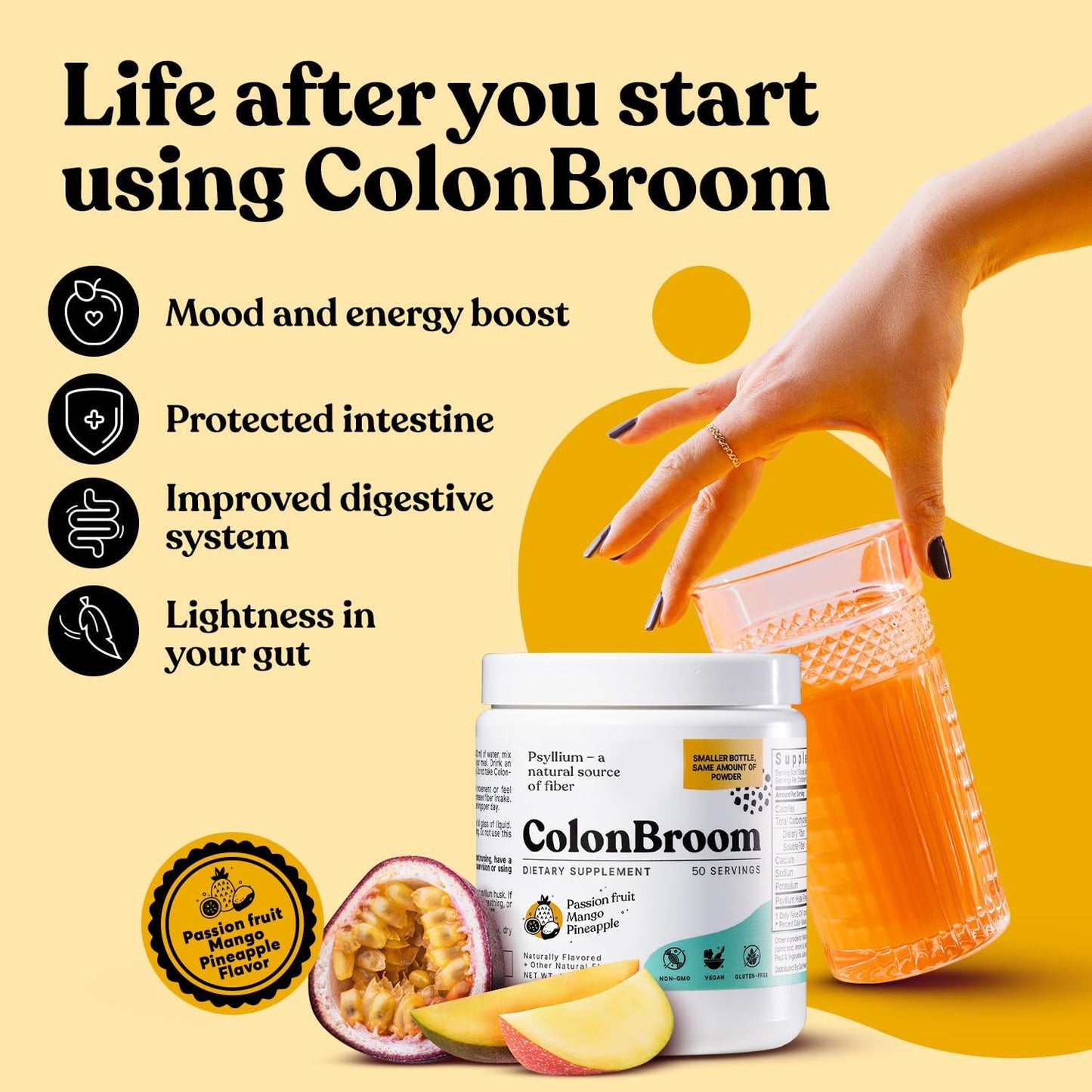 tropical-fruits-colonbroom-psyllium-husk-powder-with-stevia---vegan-fiber-supplement-for-gut-health-and-bloating-relief---100-servings-colon-cleanse-drink-3