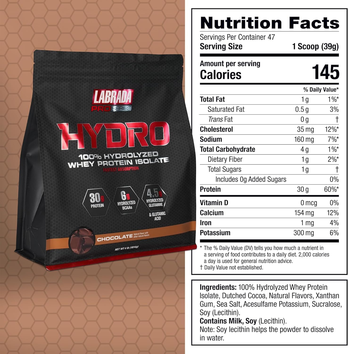 labrada-hydro-hydrolyzed-whey-protein-isolate-powder---lactose-free-glutamine-fast-digesting-delicious-chocolate-flavor---47-servings-4lb-6