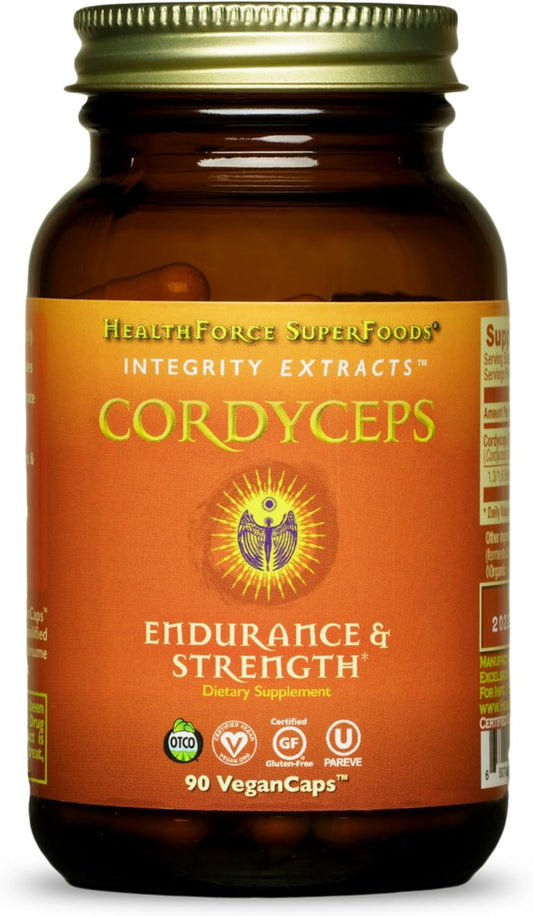 Vegan Cordyceps Extract Capsules - 90 Capsules by HealthForce SuperFoods - Espot.com.au