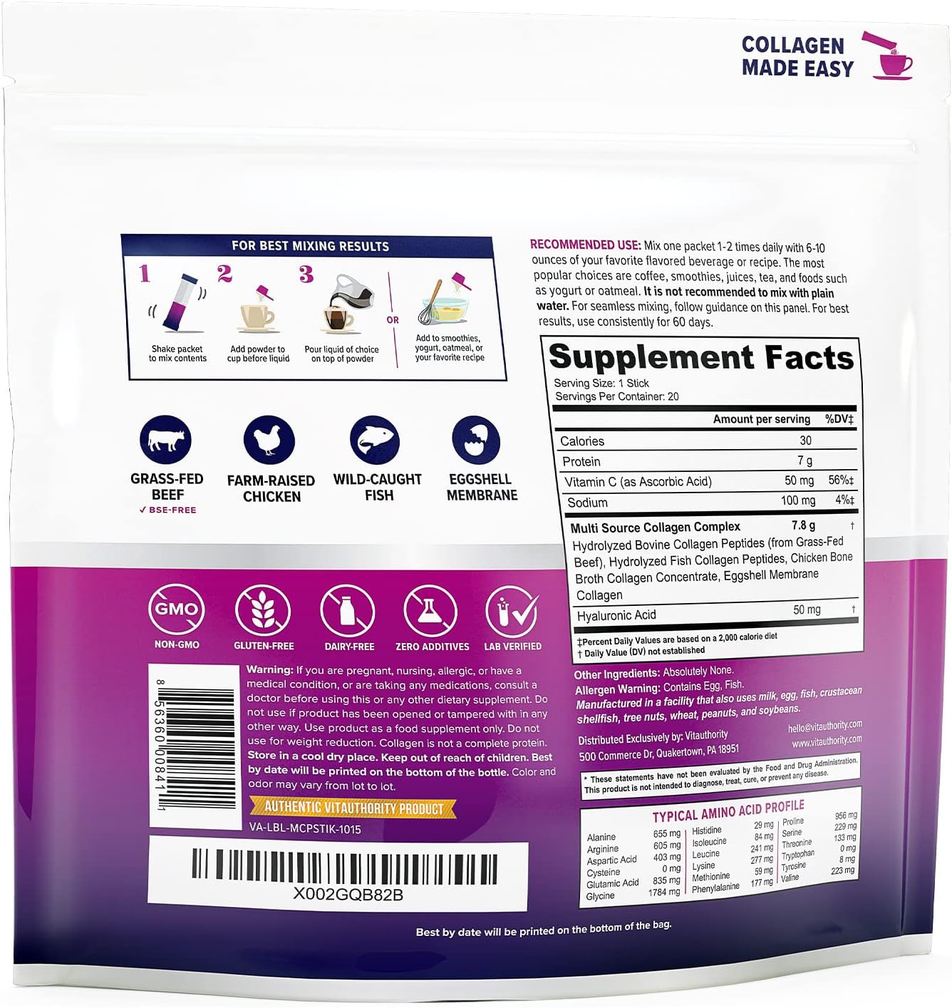 vitauthority-multi-collagen-peptides-with-hyaluronic-acid-vitamin-c---20-unflavored-stick-packs---types-i-ii-iii-v-x-2